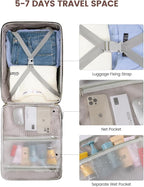 LOVEVOOK 40L Travel Backpack for Women & Men, Airline Approved Carry On Luggage - Image 9
