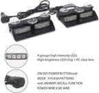XRIDONSEN 2 in 1 Emergency Dash Lights Red White Volunteer Firefighter Lights - Image 5