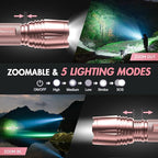 WdtPro LED Flashlight High Lumens SR2000 Pro, 2 Pack Brighter Tactical - Image 3