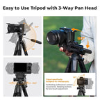 K&F CONCEPT Camera Tripod, Cellphone Clip - Image 7