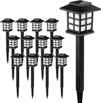 SOLPEX Solar Outdoor Lights, 12 Pack Path Lights, Walkway Light Outdoor - Image 6