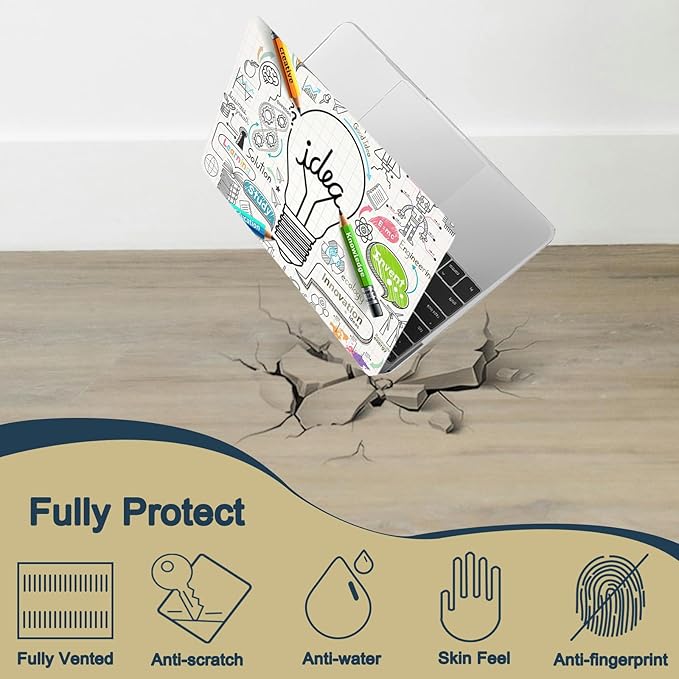 Printed Case for MacBook Air M1 13 inch 2020 2019 2018 Release, Aesthetic Hard - Image 5