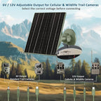 Zivif Solar Panel for Trail Camera, 10W Solar Charger Built-in 10400mAh - Image 5