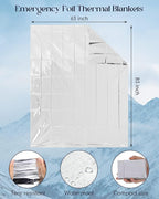 Cutecrop 96 Pcs Winter Survival Kits Include 48 Pcs Emergency Blankets & 48 - Image 3