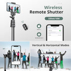 SENSYNE 72" Phone Tripod, Extendable Cell Phone Tripod Stand, Selfie Stick - Image 6