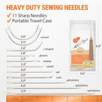 Upholstery Repair Kit: Waxed Sewing Thread & Heavy Duty Needles - Image 4