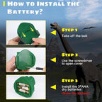 Dysaim Dinosaur Headlamp for Kids Flashlight Outdoor Camping Gear LED Reading - Image 9