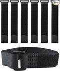 6 Pack Reusable Fastening Cable Ties and Cable Straps, Adjustable Multi-Purpose by Unknown
