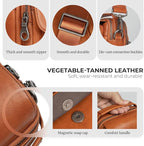 Augus Leather Small Messenger Bag - Image 7