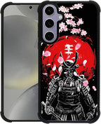 for Samsung Galaxy S24 S25 Case, Sakura Japanese Samurai Pattern Graphic Design by FKBRCL4U