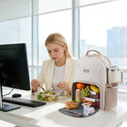 LOVEVOOK Lunch Backpack with Lunch Compartment, 17 Inch Laptop Work Travel - Image 2