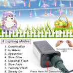 Colorful String Lights Easter Decoration, 66 ft 200 LED Easter Pastel Lights 8 - Image 2