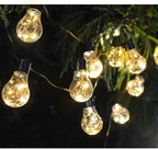 14ft Battery Operated 20 Hanging Bulb 100 LED String Lights, Vintage Commercial - Image 6
