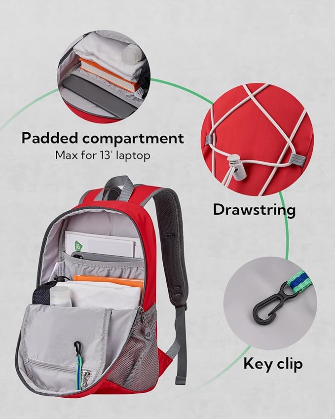 WATERFLY 12L Small Hiking Backpack: Day Pack Lightweight Travel Bag Camping - Image 4
