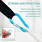 Multi-Pack Aluminum Carabiner Clips, Outdoor Activities - Image 4