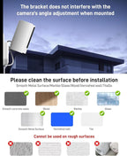 No Drill Ring Indoor Cam Adhesive Wall Mount Bracket, Strong Durable Adhesive - Image 4