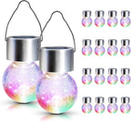 GIGALUMI Solar Lights Outdoor Waterproof, 16 Pack Solar Hanging Lights Garden - Image 9