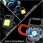 MAKDAK COB Rechargeable Keychain Flashlight 4Pack, High Lumen Super Bright LED - Image 4