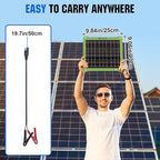 ECO-WORTHY Upgrade 7.5W Solar Car Battery Charger Maintainer 12V Waterproof - Image 9
