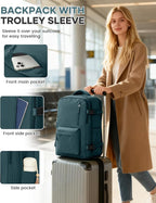 WONHOX Large Travel Backpack Carry on Flight Approved Laptop Work Business - Image 5