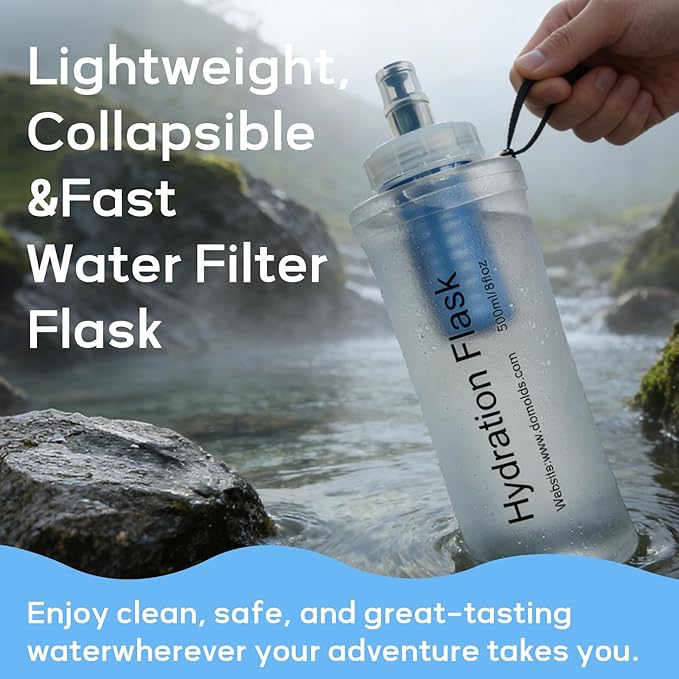 1L Soft Flask Water Bottle, Collapsible Water Bottle - Image 5