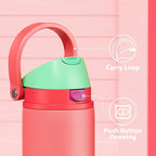 24 oz Insulated Water Bottle for Women: Meoky Stainless Steel Water Bottle - Image 5