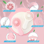 Woanger 12 Pcs Mini Handheld Fan Bulk 3 Speed USB Electric Battery Operated - Image 6