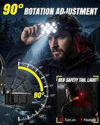 Victoper Headlamp Rechargeable, High Lumen Bright 10 LEDs Head Lamp, 8+2 Modes - Image 5
