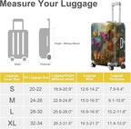 ANNA QUEEN Butterfly Garden Luggage Cover, Colorful Butterfly and Flower - Image 5