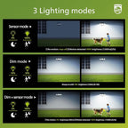 Philips Solar Security Light Outdoor Light 302 LEDs 1200lm，Solar-Powered - Image 5