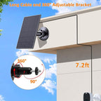 Zivif 2W Solar Panel for Security Cameras, Solar Charger - Image 4
