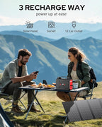 Solar Powered Generator 200W Peak/100W Rated, Portable Solar Generator Power - Image 4