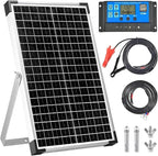 30W 12V/24V Solar Panel Kit, Monocrystalline Solar Battery Trickle Charger by Hoysicy