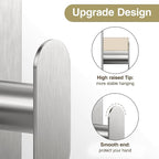 pickpiff Adhesive Towel Hooks for Bathroom: 20LB Extra Strong Wall Hanger for - Image 2