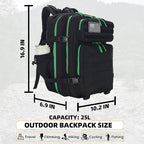 Lovelinks21 25L Tactical Military Backpack Small Travel Rucksack - Image 2