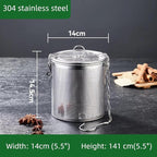 Stainless steel cylindrical seasoning filter, Mesh Design Tea Ball Strainer - Image 2