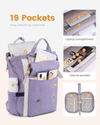 LOVEVOOK Laptop Backpack Purse for Women, Cute College School Backpack Bookbag - Image 3