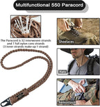 DDOUT Heavy Duty Paracord Lanyard 550 Paracord Braided Keychain - Image 5