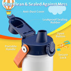 baab 18oz Kids Water Bottle, Insulated Kids Water Bottle - Image 3