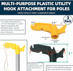 TonGass (2-Pack Multi-Purpose Plastic Utility Hook Attachment - Image 2