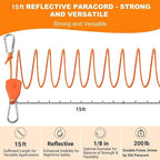 Longer 15ft Ratchet Straps Ropes Tie Down Rope Strap Small Mini Reflctive - Image 3