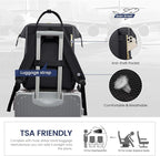 LOVEVOOK Leather Backpack for Women, 15.6 inch Leather Laptop Backpacks Women - Image 5