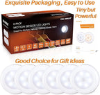 STAR-SPANGLED 6 Pack 2.8” Motion Sensor Lights Indoor AAA Battery Operated - Image 6