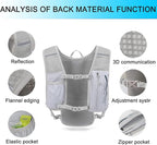 INOXTO Running Hydration Vest Backpack, Lightweight Insulated Pack - Image 3