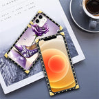 Compatible with iPhone 11 Case, High Heeled Purple Diamond Rose Luxury Golden - Image 6