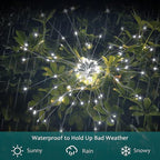 JJGoo Solar Firework Lights, 2 Pack 180 LEDs 2 Lighting Modes Solar Lights - Image 7