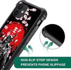 for iPhone 12/12 Pro Case, Sakura Japanese Samurai Pattern Graphic Design Girl - Image 5