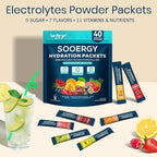 Electrolytes Powder Packets Sugar Free Hydration Packets, 7 Flavors Liquid - Image 4