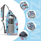ZOMAKE Sling Bag, Small Crossbody Sling Backpack, Water Resistant Shoulder - Image 3