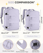 coofay Large Carry On Backpack Flight Approved Personal Item Travel Backpack - Image 4